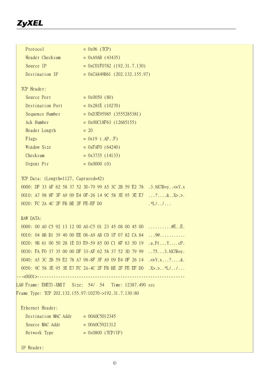 ZyXEL Communications P-2302R-P1C User Manual | Page 126 / 145