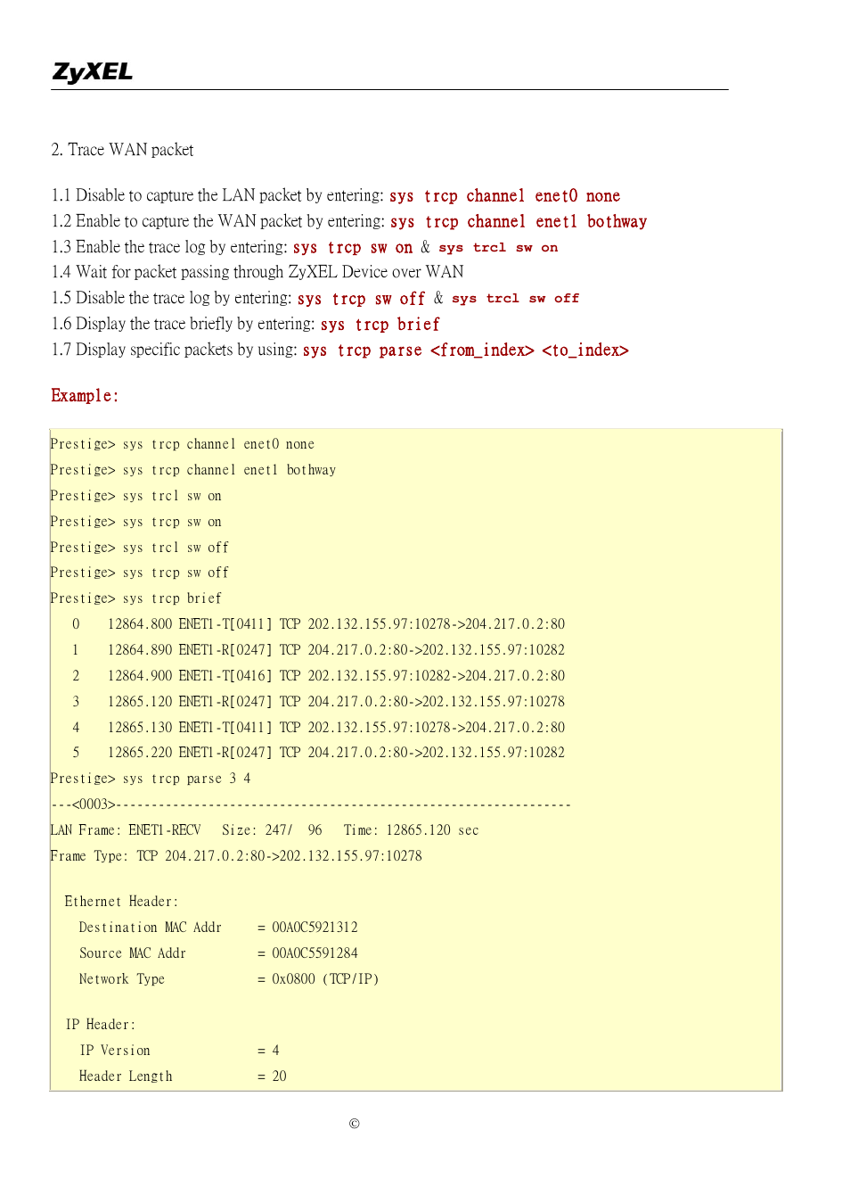 ZyXEL Communications P-2302R-P1C User Manual | Page 131 / 145