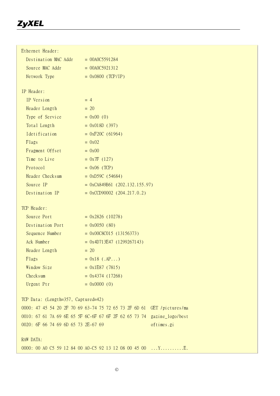 ZyXEL Communications P-2302R-P1C User Manual | Page 133 / 145