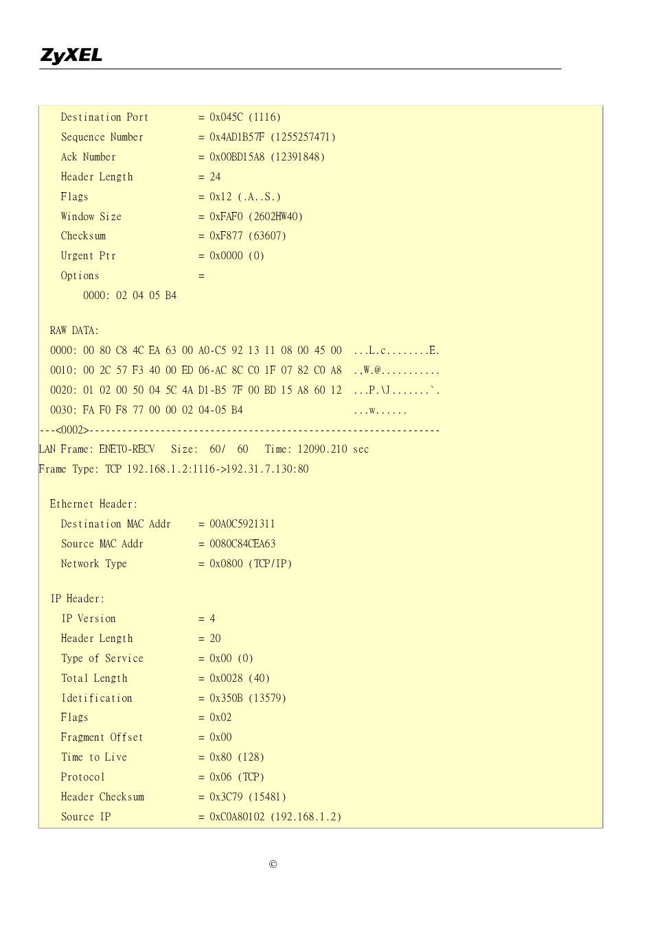 ZyXEL Communications P-2302R-P1C User Manual | Page 141 / 145