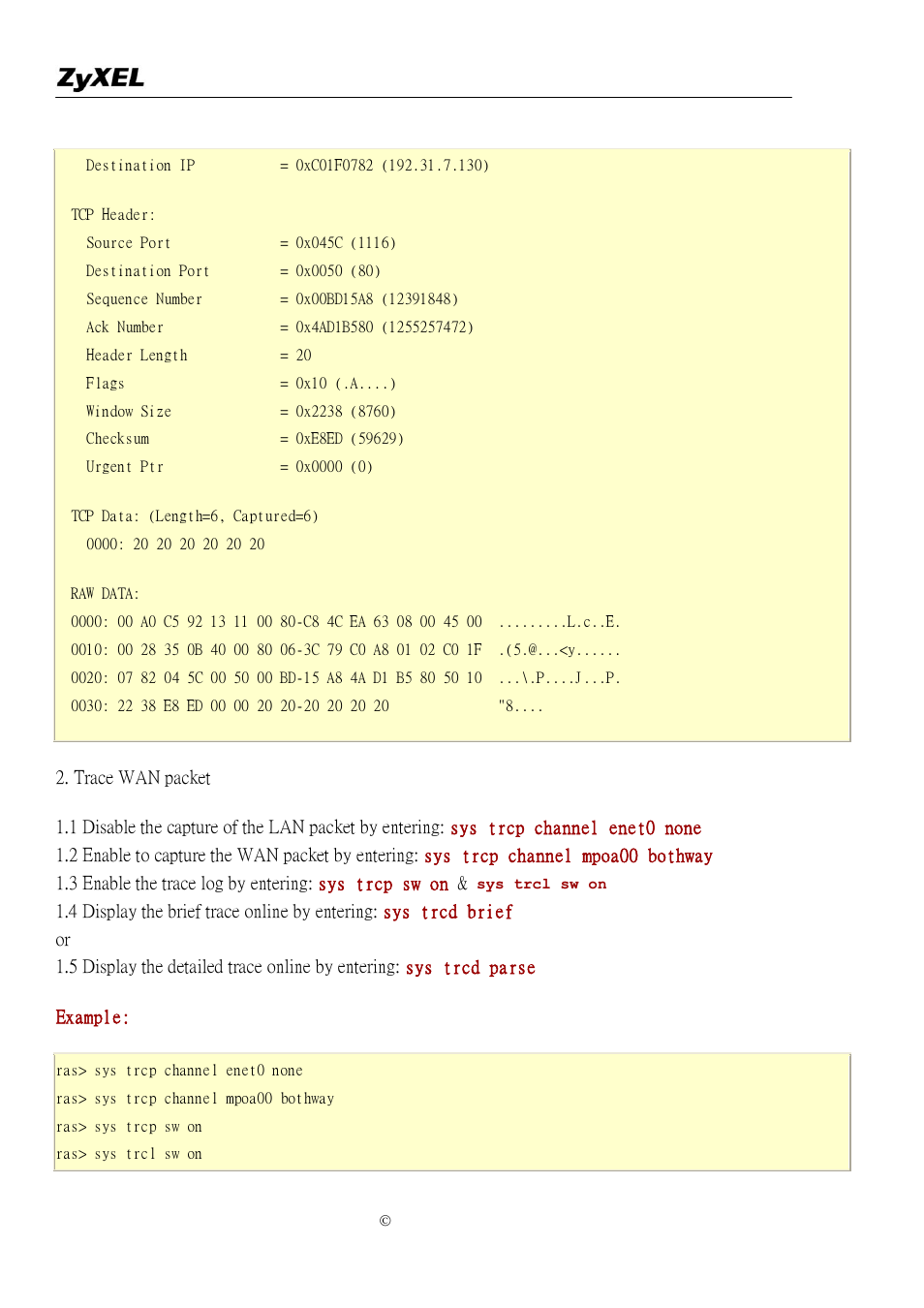 ZyXEL Communications P-2302R-P1C User Manual | Page 142 / 145