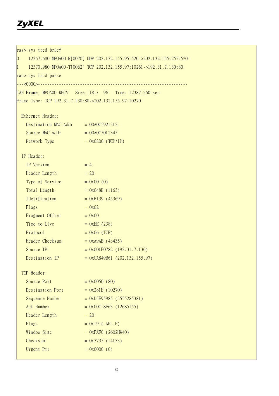 ZyXEL Communications P-2302R-P1C User Manual | Page 143 / 145