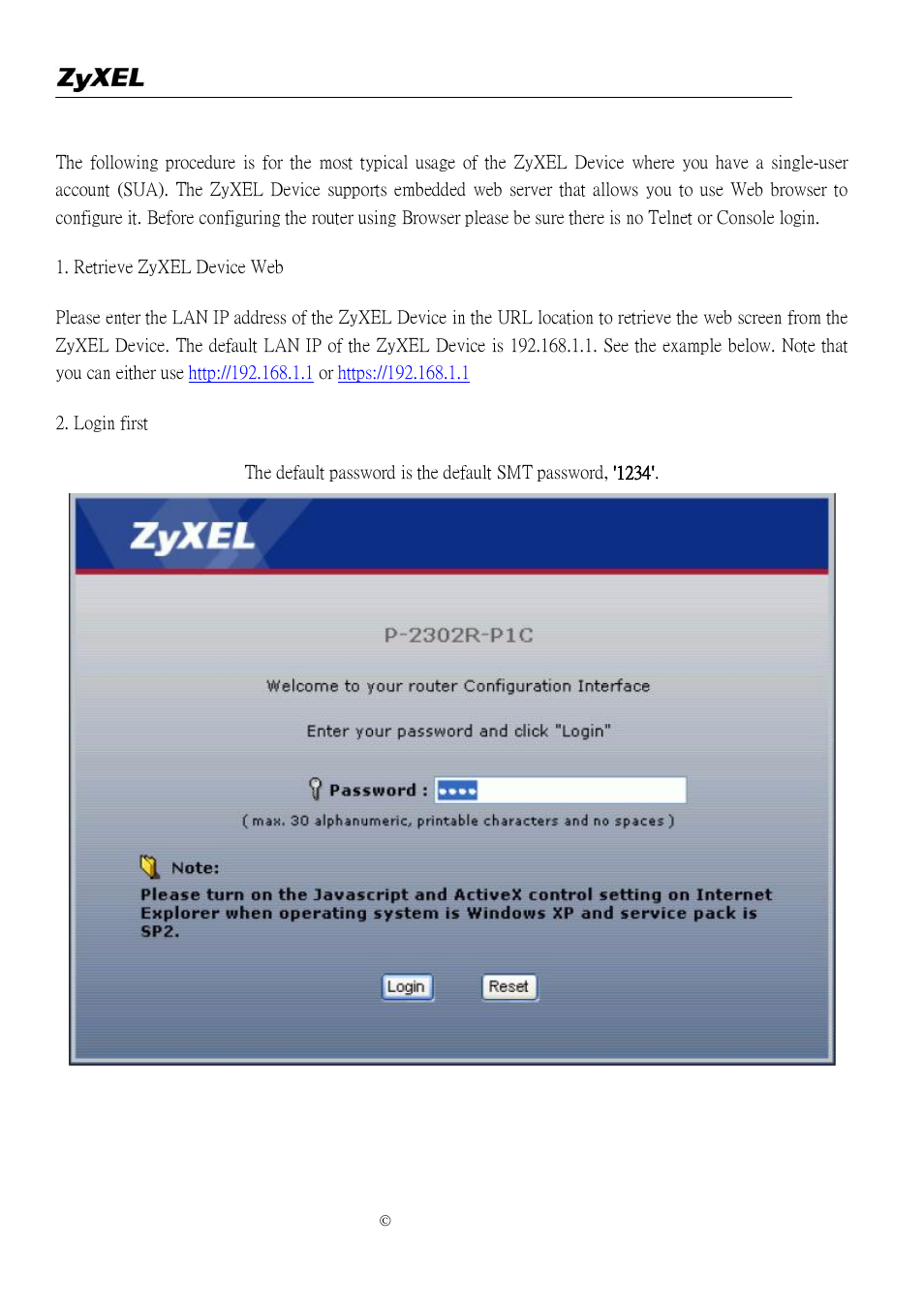 ZyXEL Communications P-2302R-P1C User Manual | Page 8 / 145