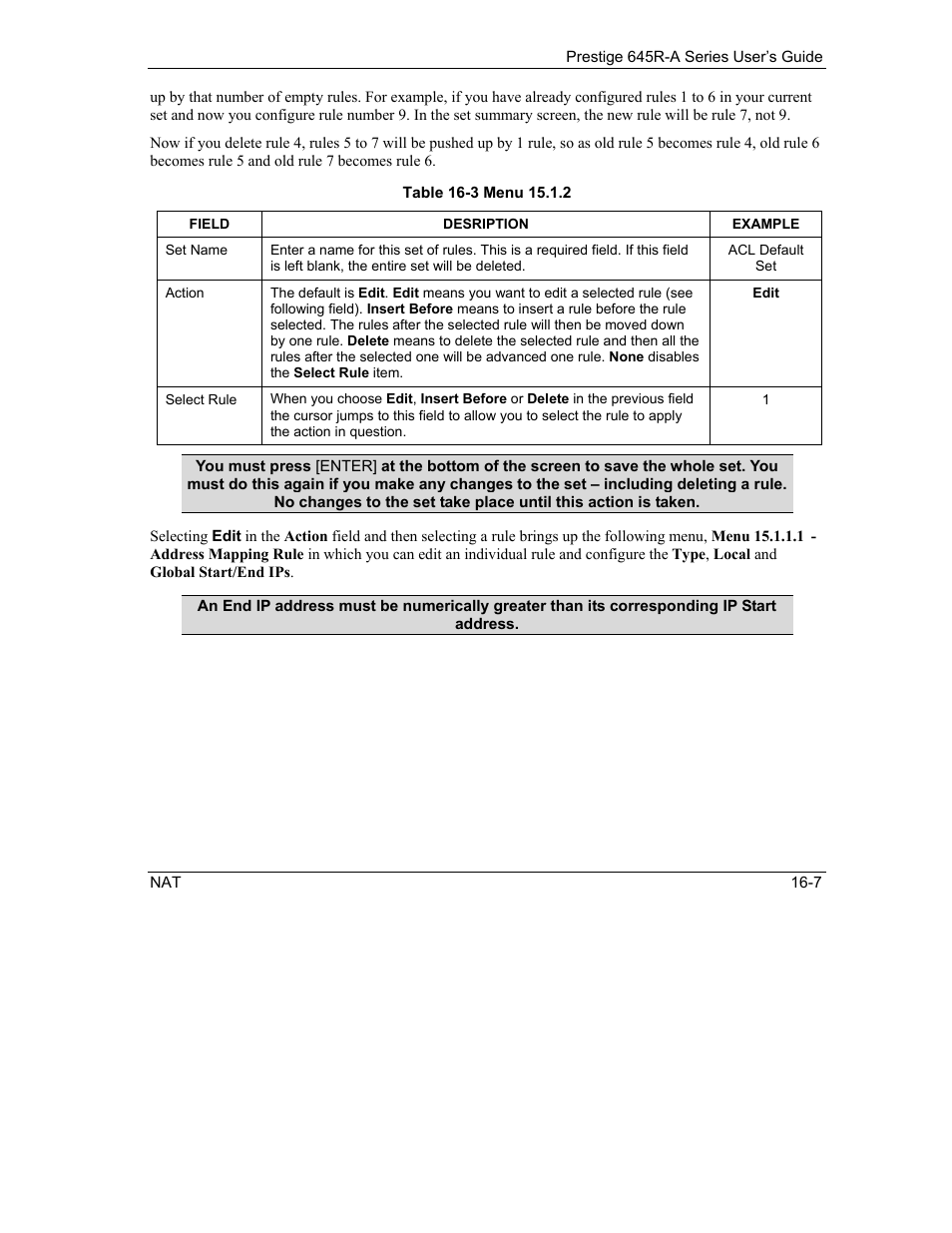 ZyXEL Communications Prestige 645R-A Series User Manual | Page 137 / 251