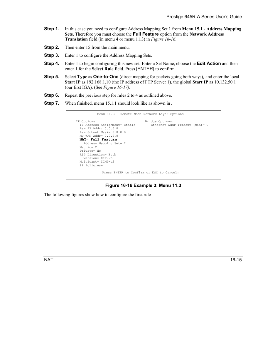 ZyXEL Communications Prestige 645R-A Series User Manual | Page 145 / 251