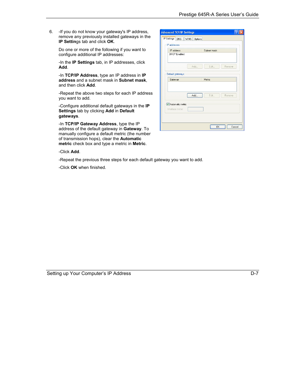 ZyXEL Communications Prestige 645R-A Series User Manual | Page 235 / 251