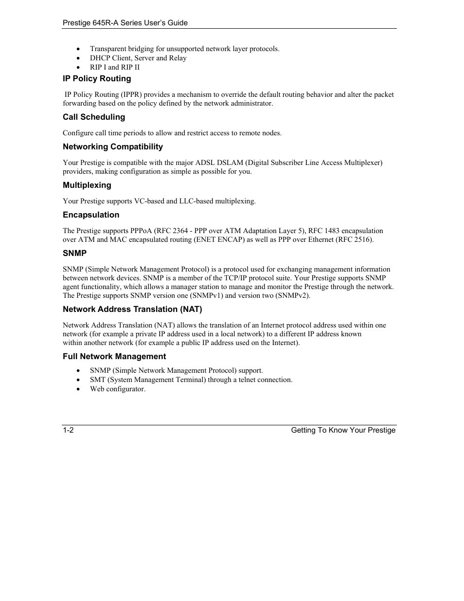 ZyXEL Communications Prestige 645R-A Series User Manual | Page 26 / 251