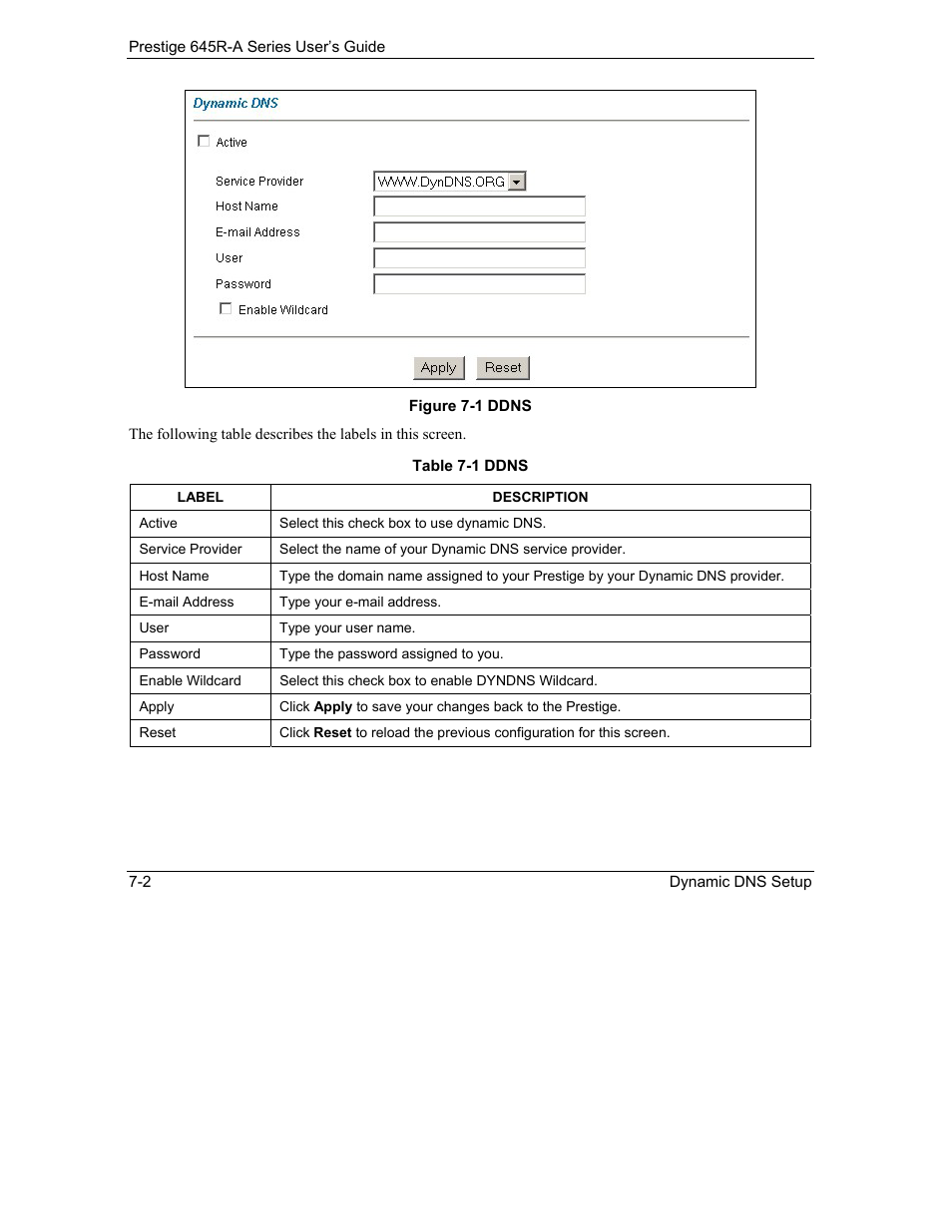 ZyXEL Communications Prestige 645R-A Series User Manual | Page 72 / 251