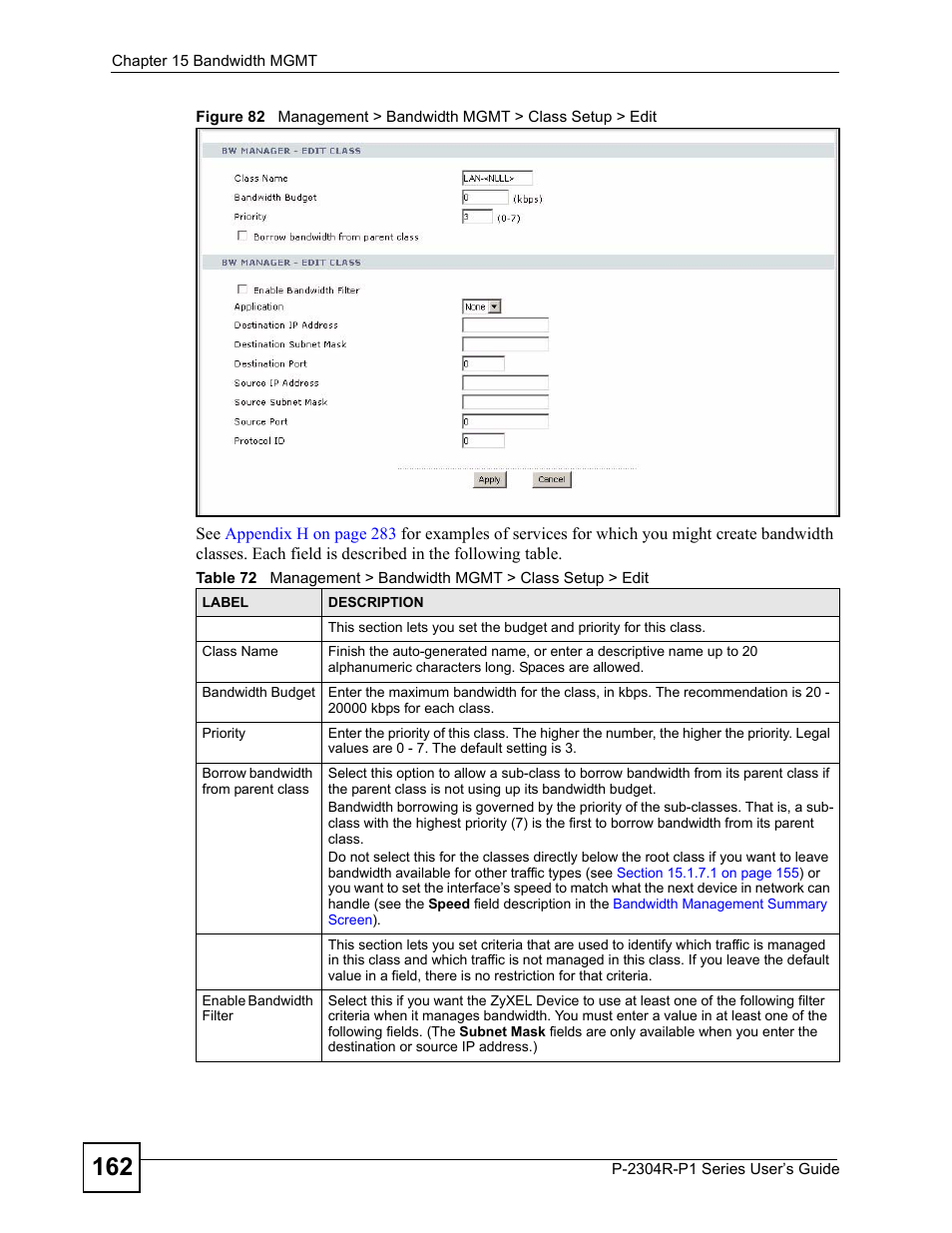 ZyXEL Communications P-2304R-P1 Series User Manual | Page 162 / 300