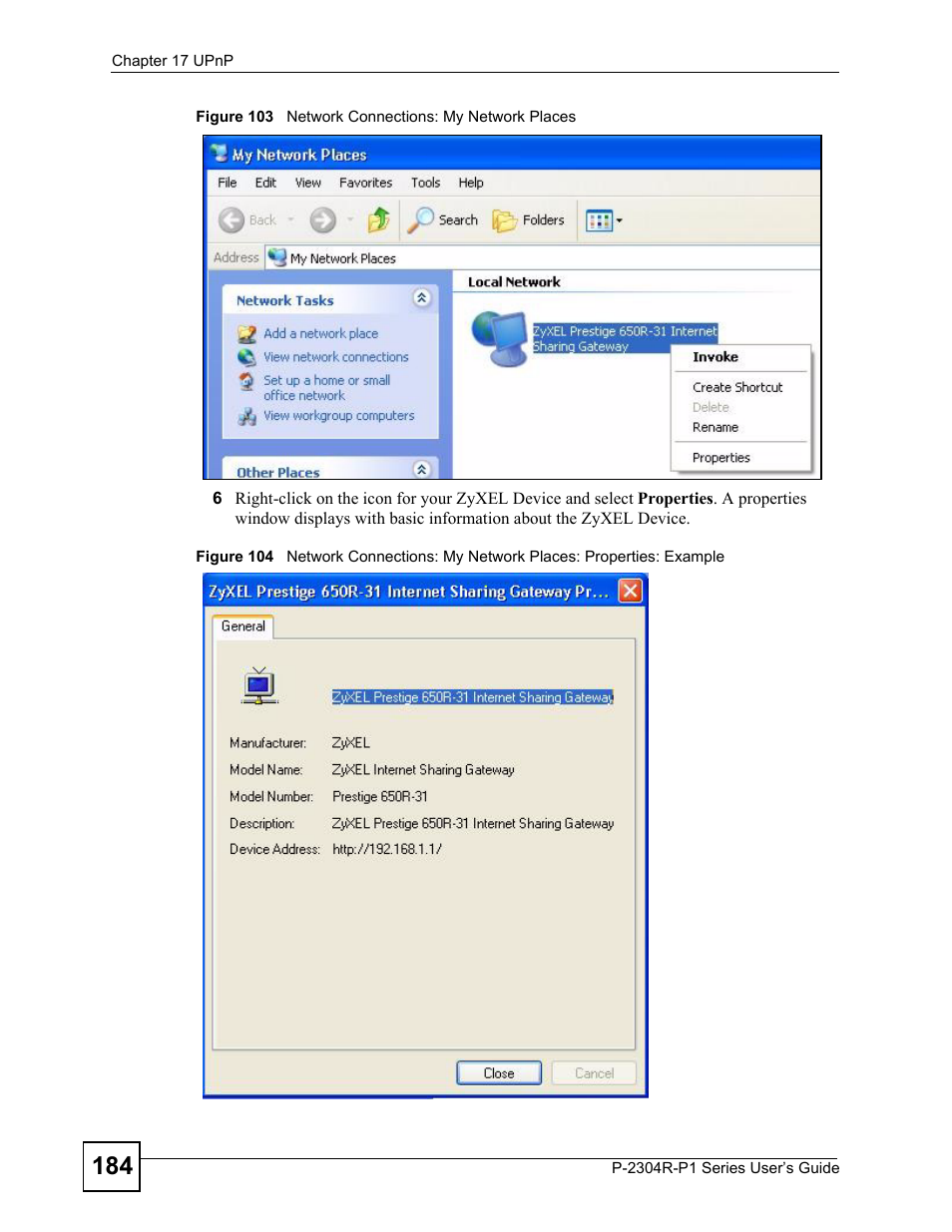 ZyXEL Communications P-2304R-P1 Series User Manual | Page 184 / 300