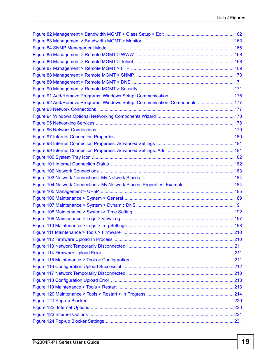 ZyXEL Communications P-2304R-P1 Series User Manual | Page 19 / 300