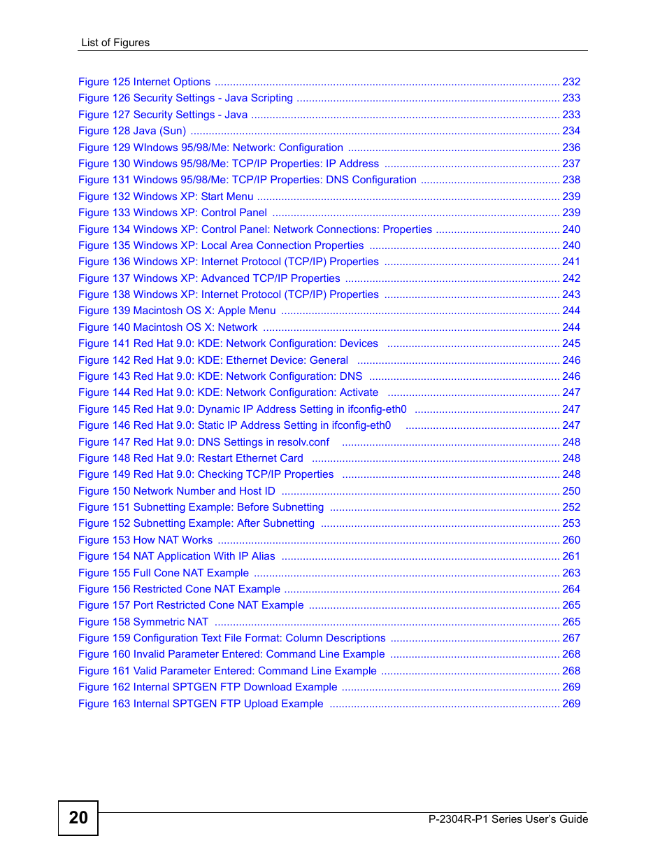 ZyXEL Communications P-2304R-P1 Series User Manual | Page 20 / 300