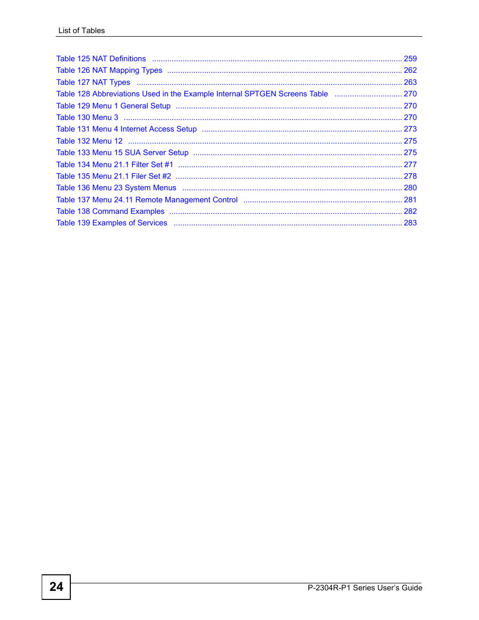 ZyXEL Communications P-2304R-P1 Series User Manual | Page 24 / 300
