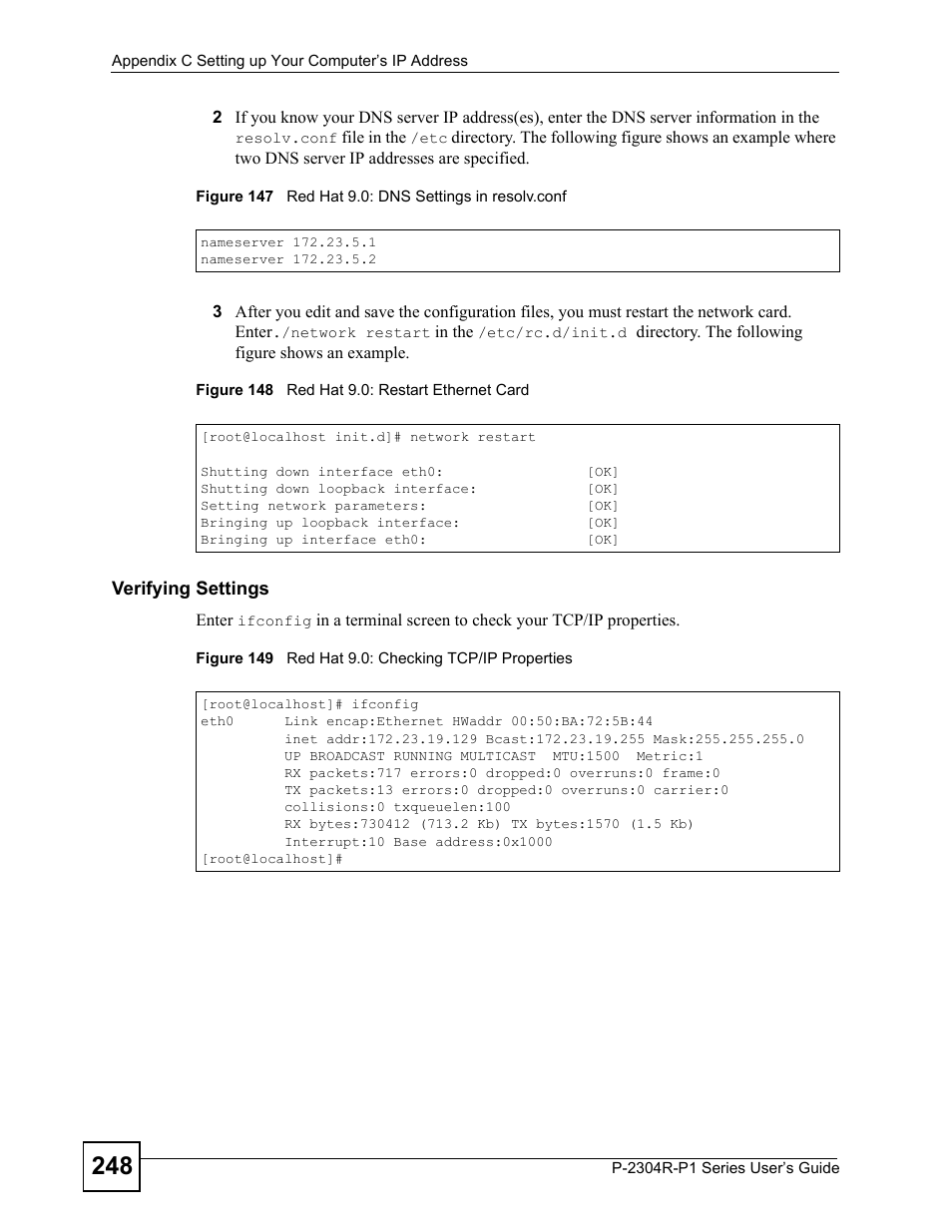 ZyXEL Communications P-2304R-P1 Series User Manual | Page 248 / 300