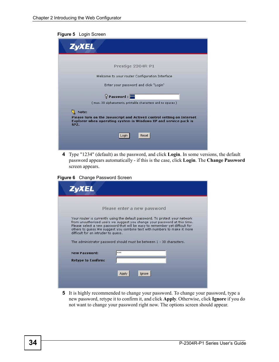 ZyXEL Communications P-2304R-P1 Series User Manual | Page 34 / 300