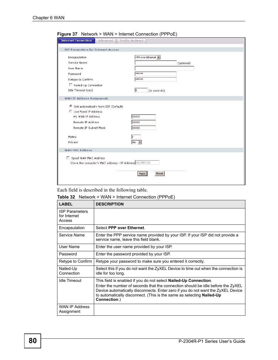 ZyXEL Communications P-2304R-P1 Series User Manual | Page 80 / 300