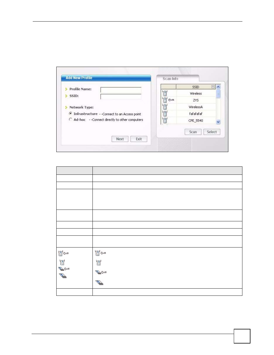 1 adding a new profile | ZyXEL Communications SMG-700 User Manual | Page 55 / 140