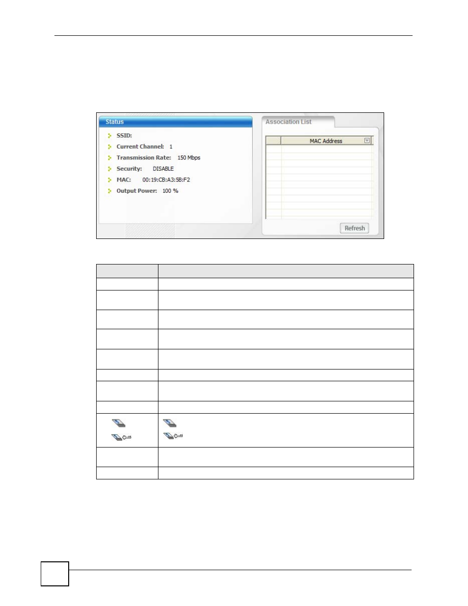 3 the link info screen, 68 5.3 the link info screen | ZyXEL Communications SMG-700 User Manual | Page 68 / 140