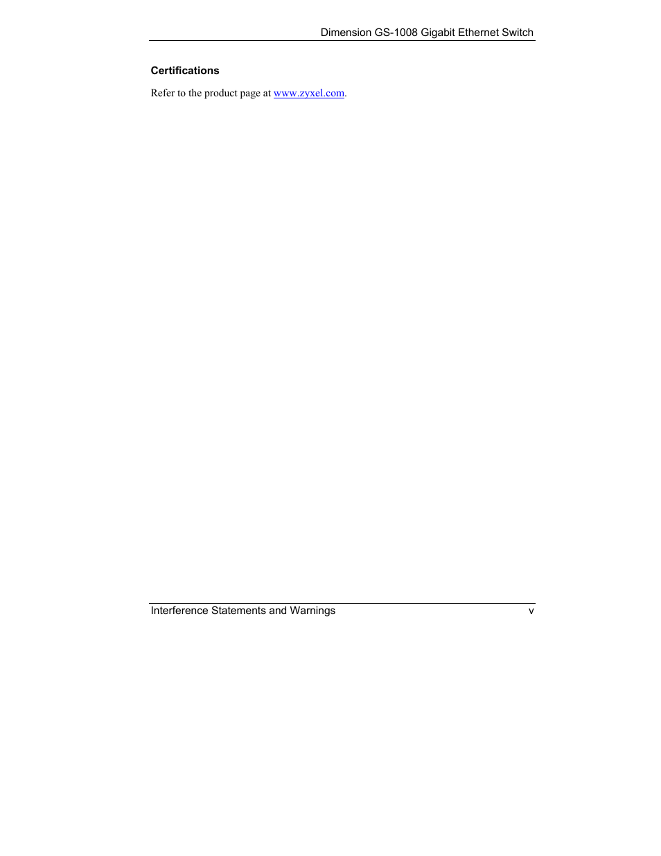 ZyXEL Communications ZyXEL Dimension GS-1008 User Manual | Page 5 / 32