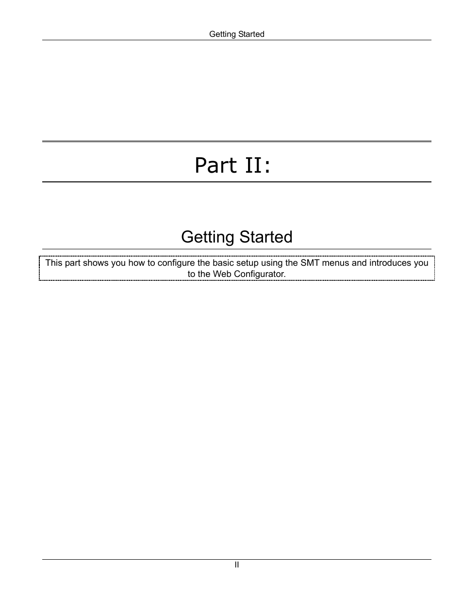 Part ii, Getting started | ZyXEL Communications EES-1024AF User Manual | Page 49 / 99