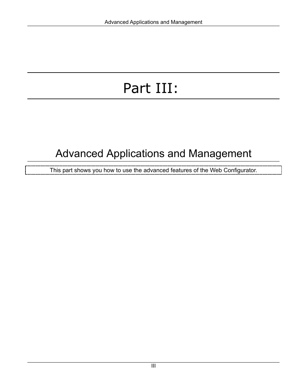 Part iii, Advanced applications and management | ZyXEL Communications EES-1024AF User Manual | Page 63 / 99
