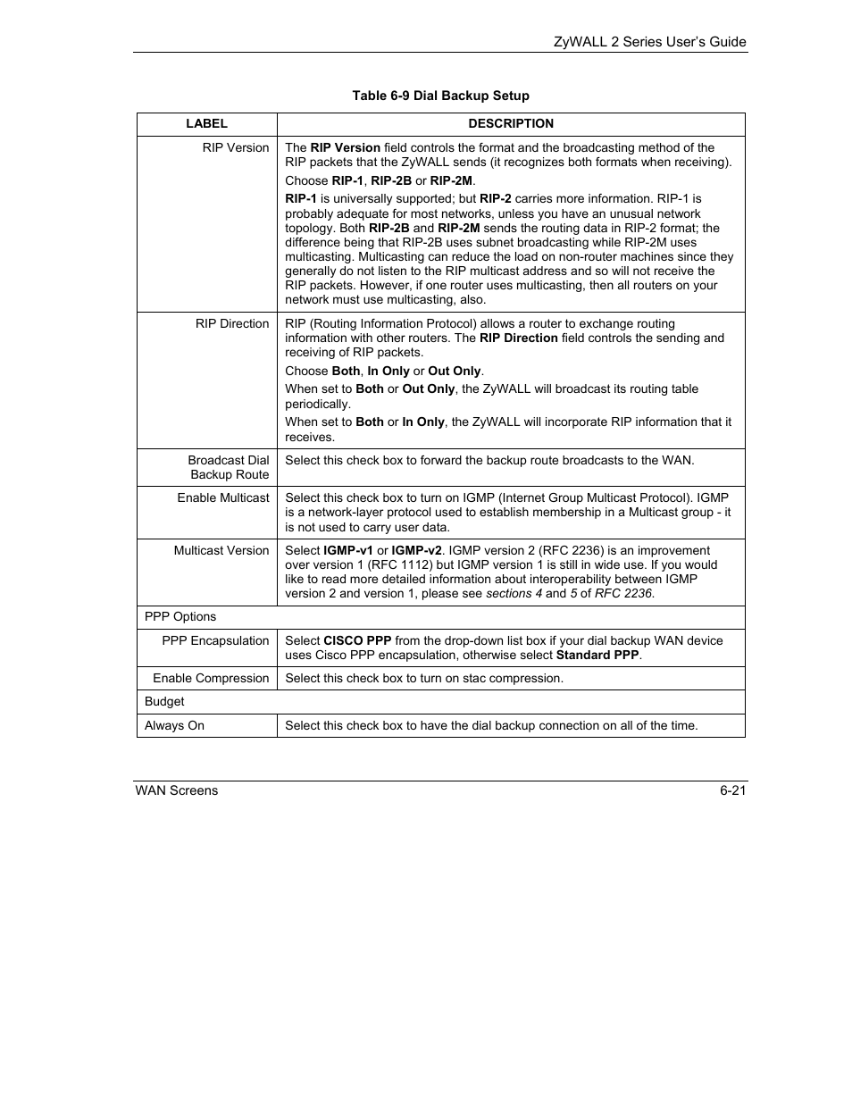ZyXEL Communications Internet Security Gateway ZyWALL 2 Series User Manual | Page 105 / 614