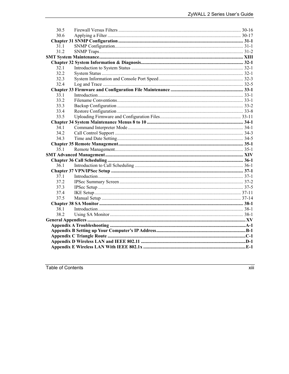 ZyXEL Communications Internet Security Gateway ZyWALL 2 Series User Manual | Page 13 / 614