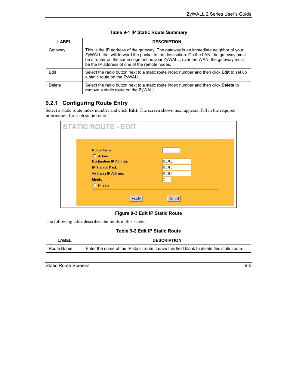 ZyXEL Communications Internet Security Gateway ZyWALL 2 Series User Manual | Page 139 / 614