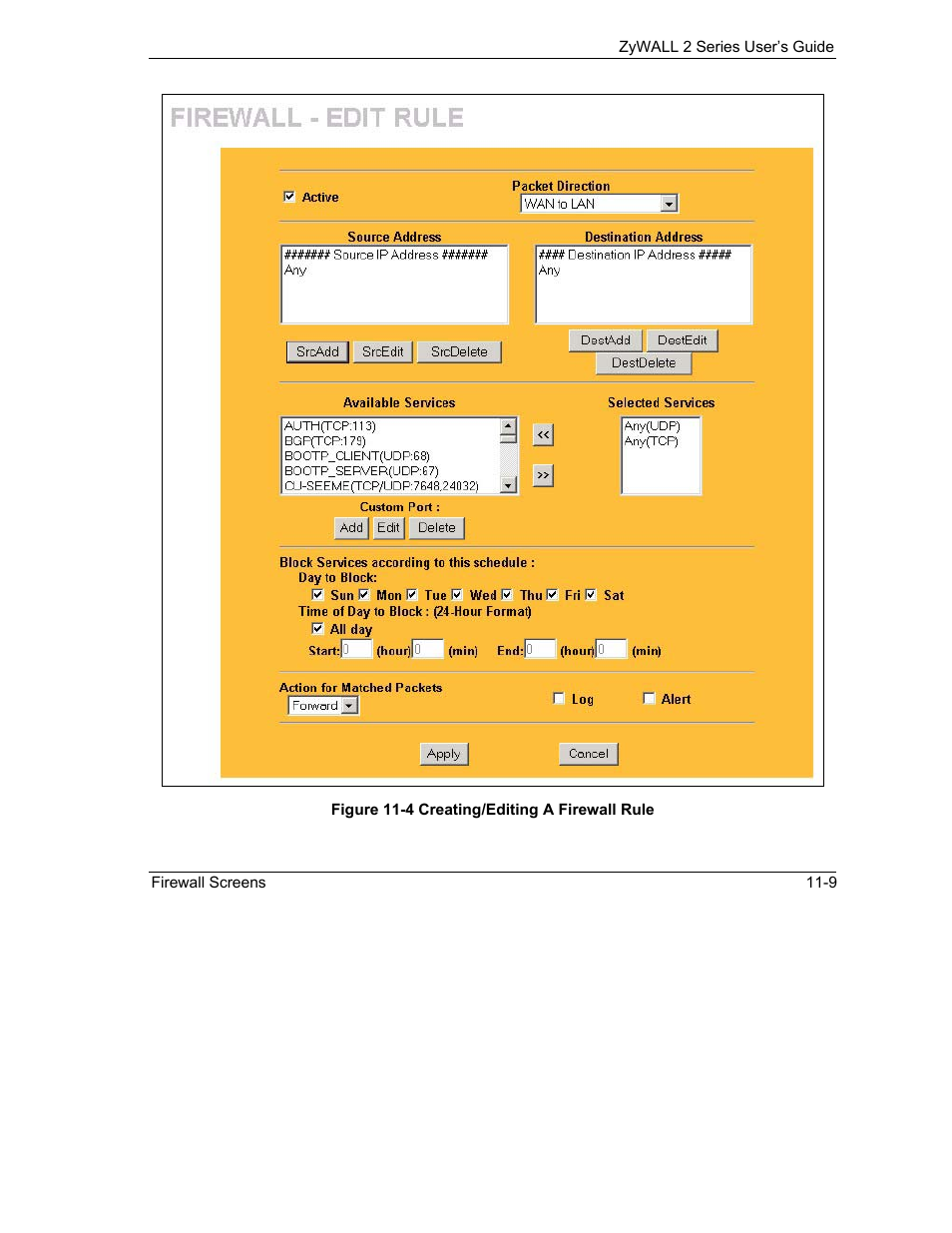 ZyXEL Communications Internet Security Gateway ZyWALL 2 Series User Manual | Page 165 / 614