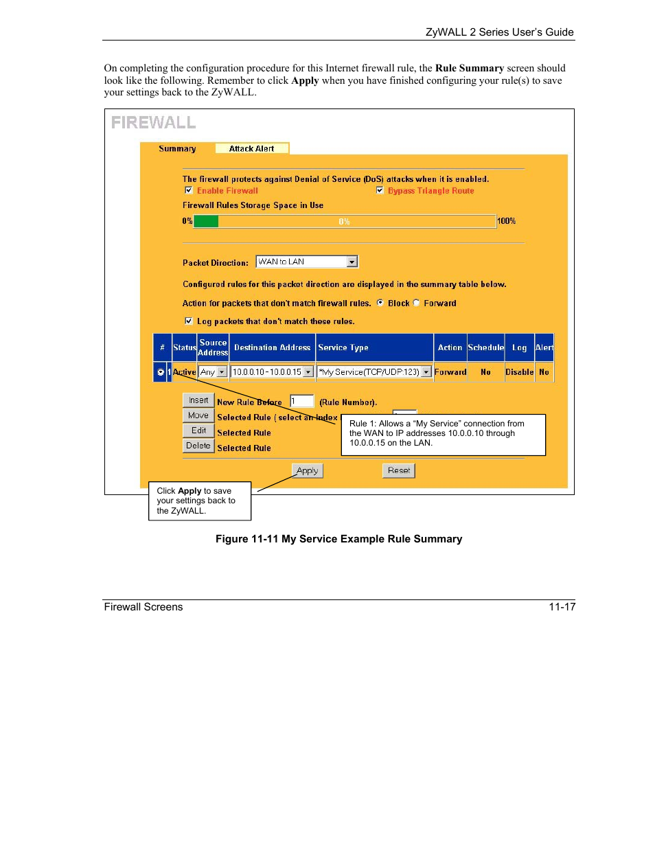 ZyXEL Communications Internet Security Gateway ZyWALL 2 Series User Manual | Page 173 / 614