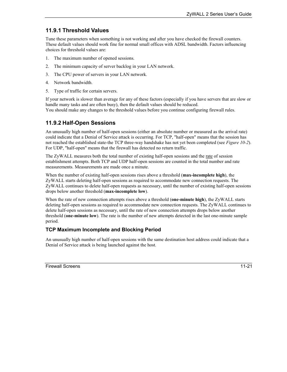 ZyXEL Communications Internet Security Gateway ZyWALL 2 Series User Manual | Page 177 / 614