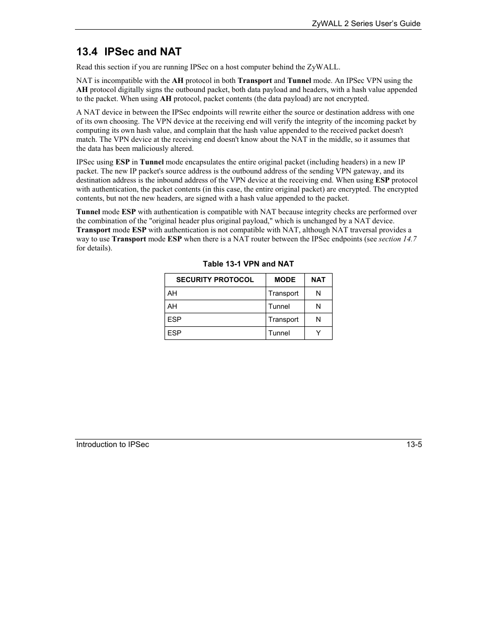 Ipsec and nat, 4 ipsec and nat | ZyXEL Communications Internet Security Gateway ZyWALL 2 Series User Manual | Page 205 / 614