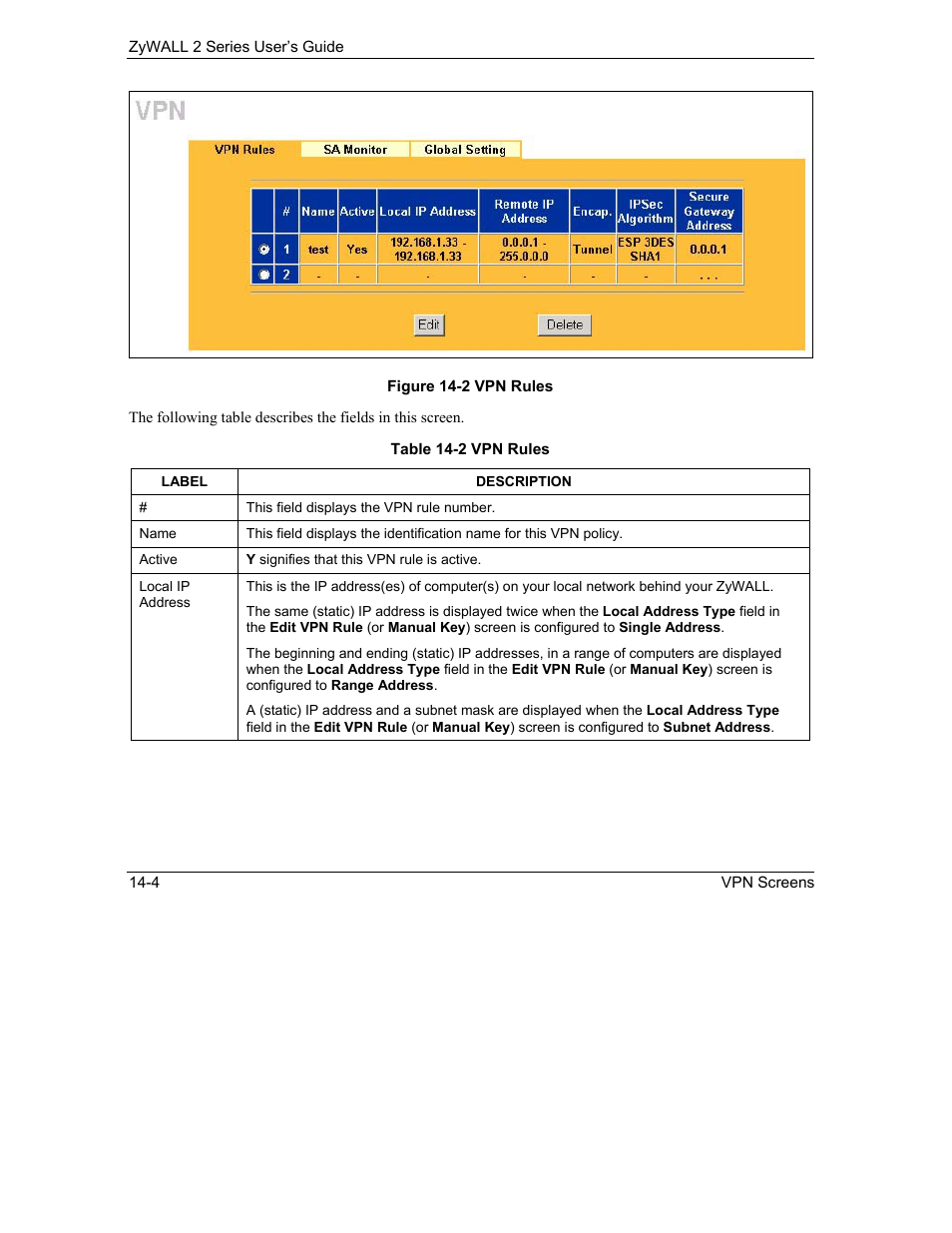ZyXEL Communications Internet Security Gateway ZyWALL 2 Series User Manual | Page 210 / 614