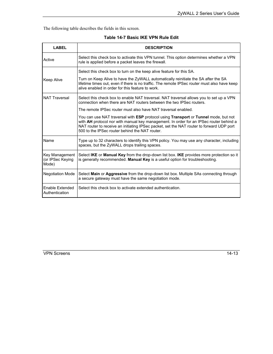 ZyXEL Communications Internet Security Gateway ZyWALL 2 Series User Manual | Page 219 / 614