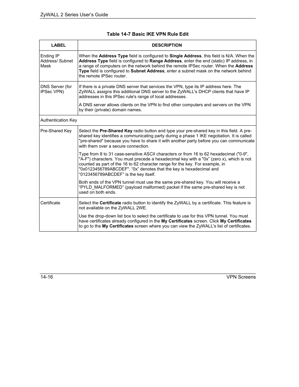 ZyXEL Communications Internet Security Gateway ZyWALL 2 Series User Manual | Page 222 / 614