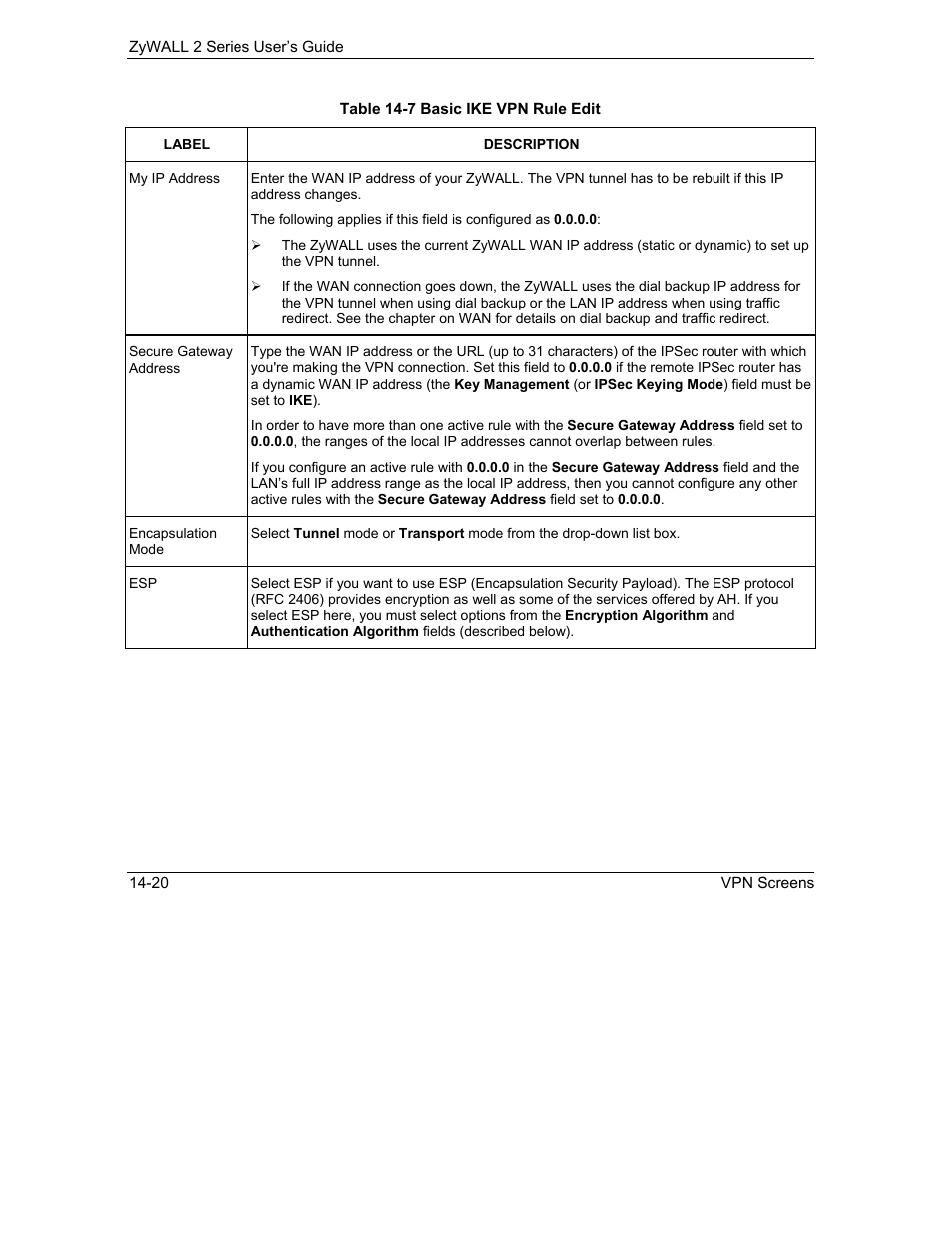 ZyXEL Communications Internet Security Gateway ZyWALL 2 Series User Manual | Page 226 / 614