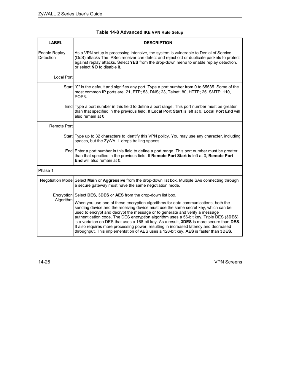 ZyXEL Communications Internet Security Gateway ZyWALL 2 Series User Manual | Page 232 / 614