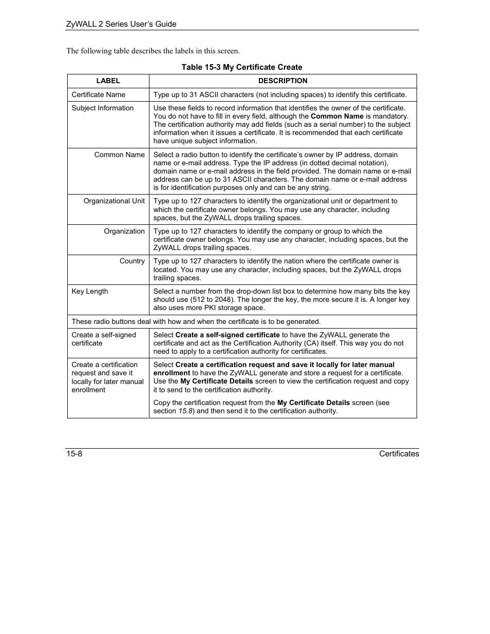 ZyXEL Communications Internet Security Gateway ZyWALL 2 Series User Manual | Page 254 / 614