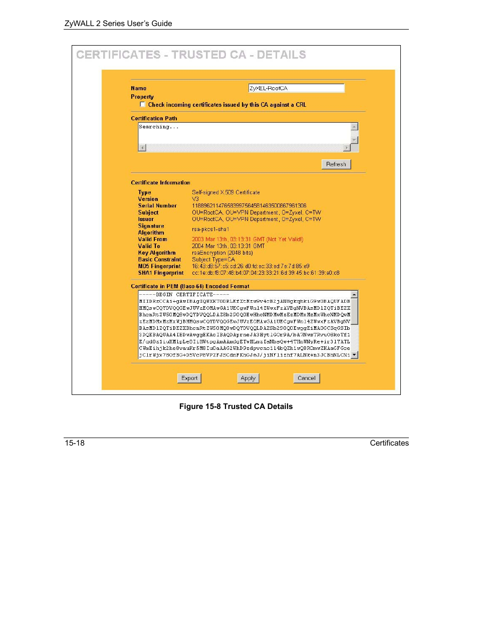 ZyXEL Communications Internet Security Gateway ZyWALL 2 Series User Manual | Page 264 / 614