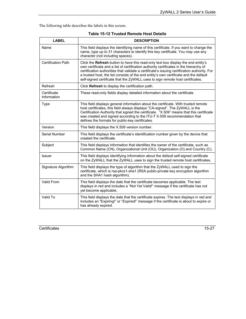 ZyXEL Communications Internet Security Gateway ZyWALL 2 Series User Manual | Page 273 / 614