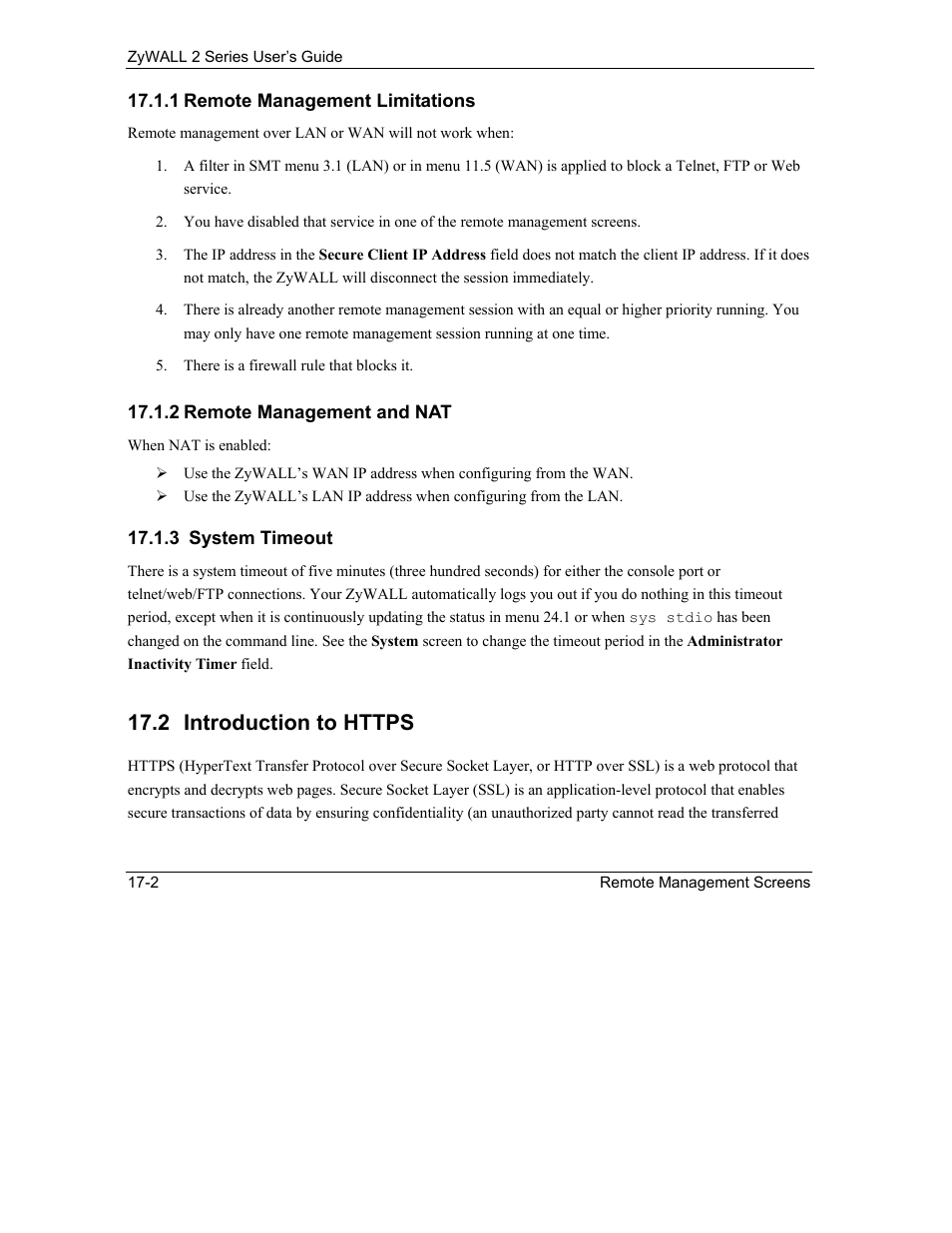 Introduction to https | ZyXEL Communications Internet Security Gateway ZyWALL 2 Series User Manual | Page 288 / 614