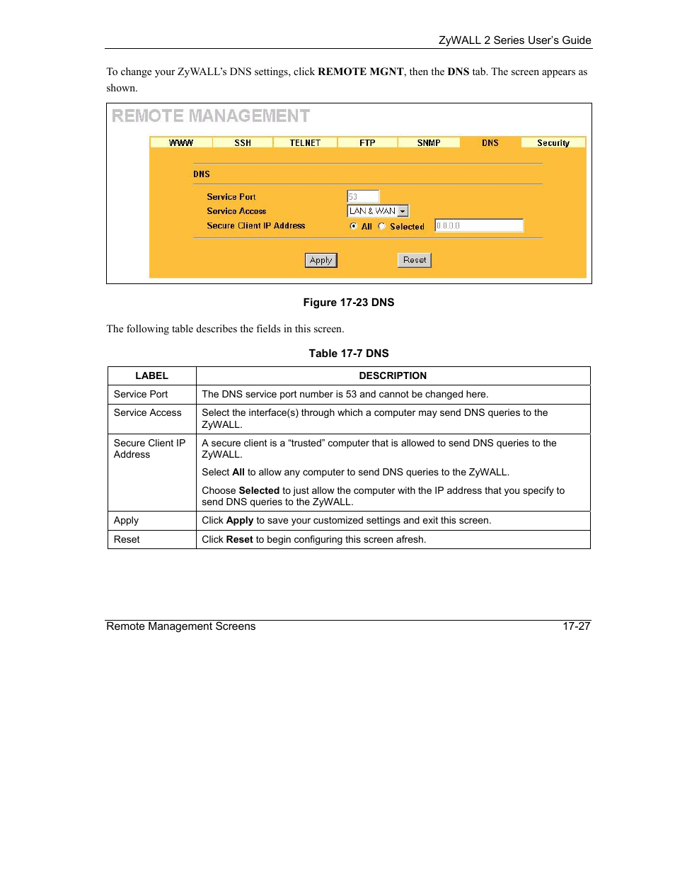ZyXEL Communications Internet Security Gateway ZyWALL 2 Series User Manual | Page 313 / 614