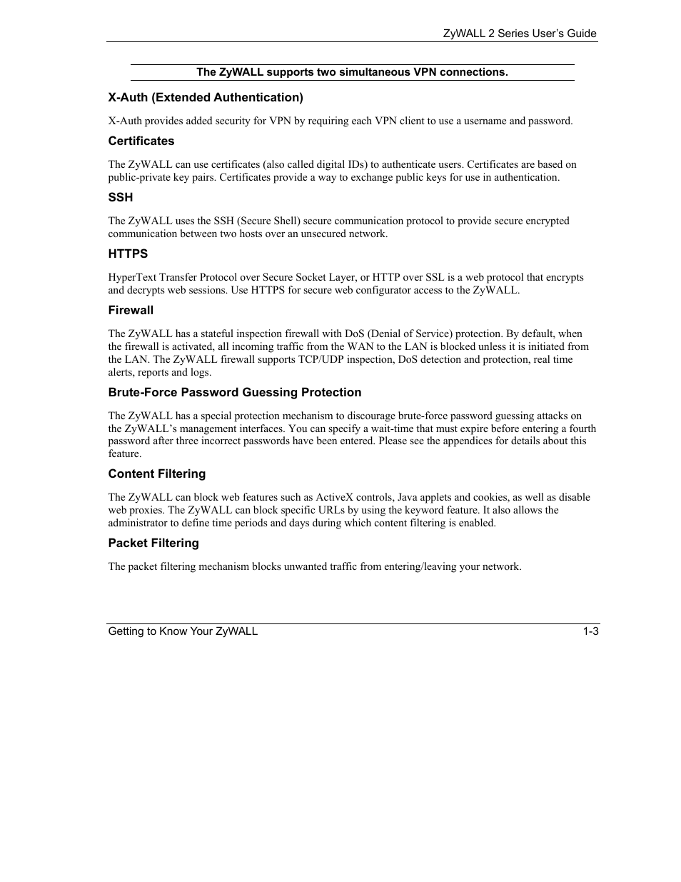 ZyXEL Communications Internet Security Gateway ZyWALL 2 Series User Manual | Page 33 / 614