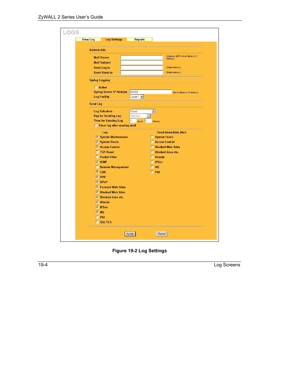 ZyXEL Communications Internet Security Gateway ZyWALL 2 Series User Manual | Page 332 / 614