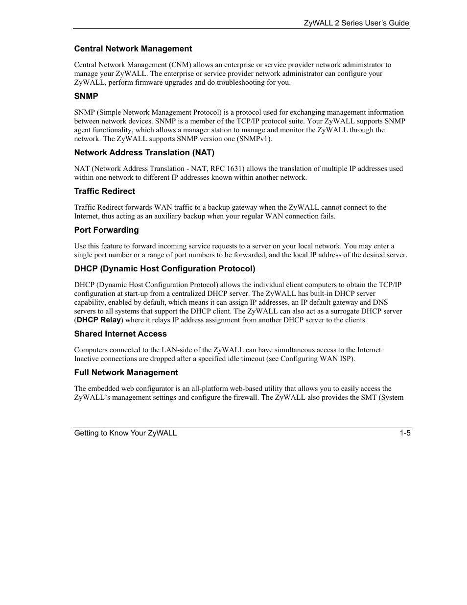 ZyXEL Communications Internet Security Gateway ZyWALL 2 Series User Manual | Page 35 / 614
