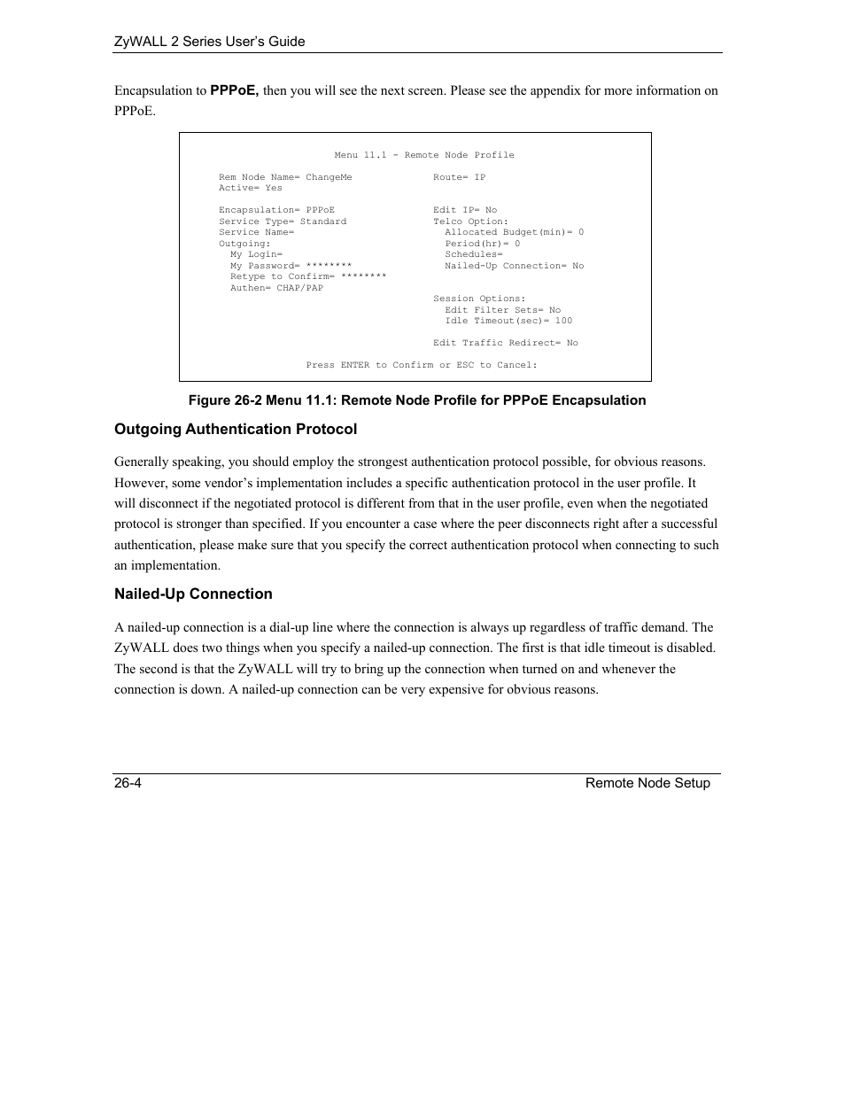 ZyXEL Communications Internet Security Gateway ZyWALL 2 Series User Manual | Page 402 / 614