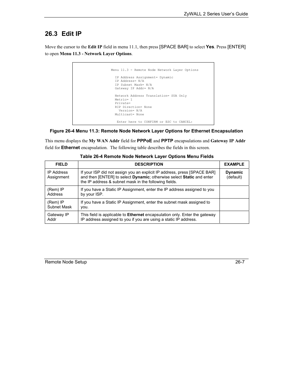 Edit ip, 3 edit ip | ZyXEL Communications Internet Security Gateway ZyWALL 2 Series User Manual | Page 405 / 614