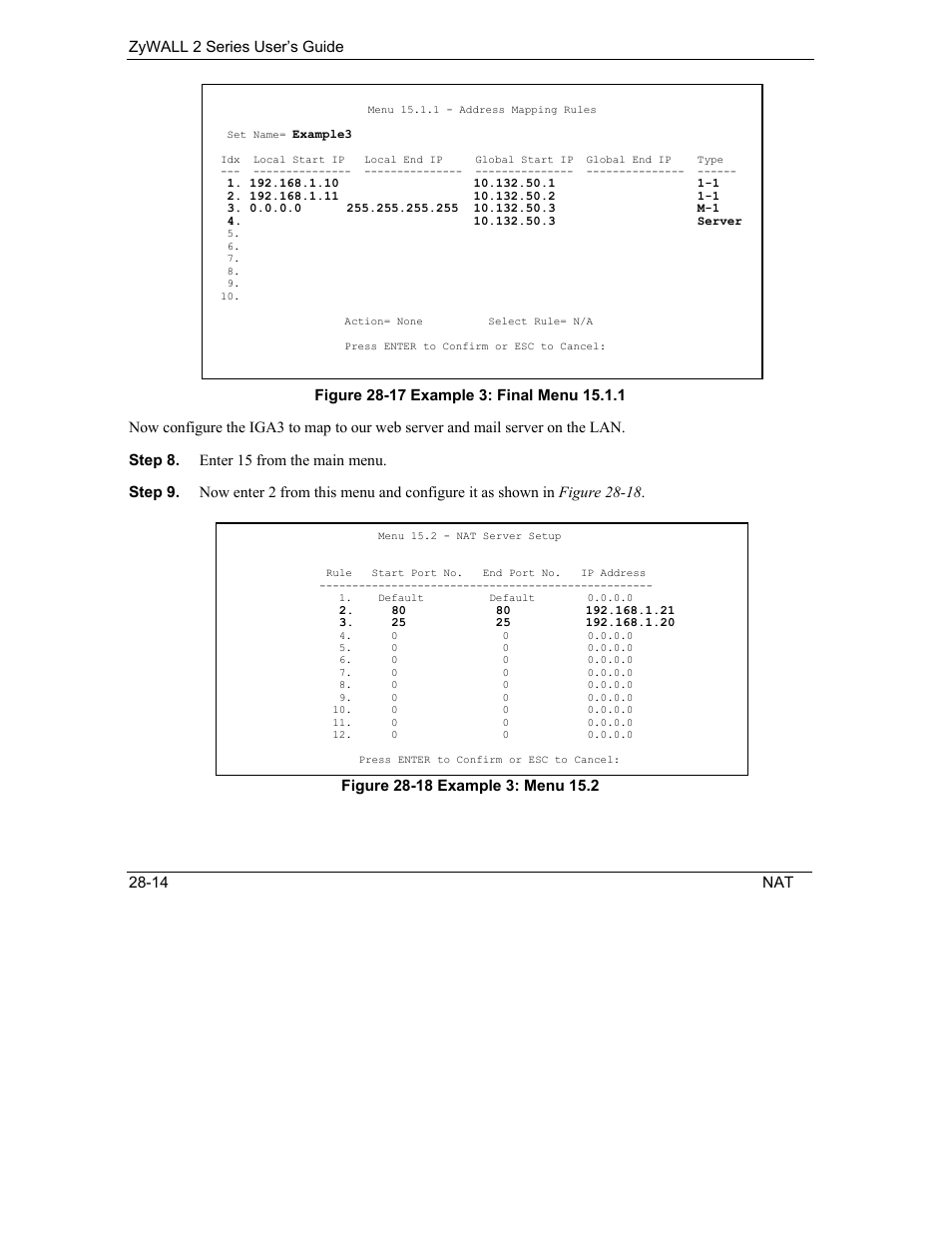 ZyXEL Communications Internet Security Gateway ZyWALL 2 Series User Manual | Page 428 / 614