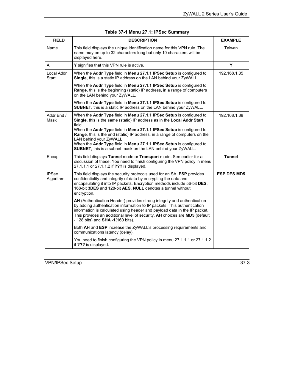 ZyXEL Communications Internet Security Gateway ZyWALL 2 Series User Manual | Page 509 / 614
