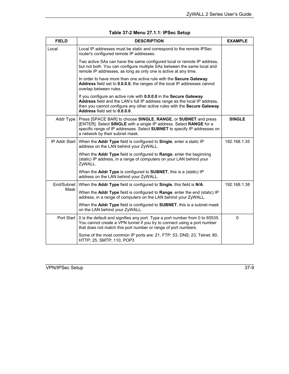 ZyXEL Communications Internet Security Gateway ZyWALL 2 Series User Manual | Page 515 / 614